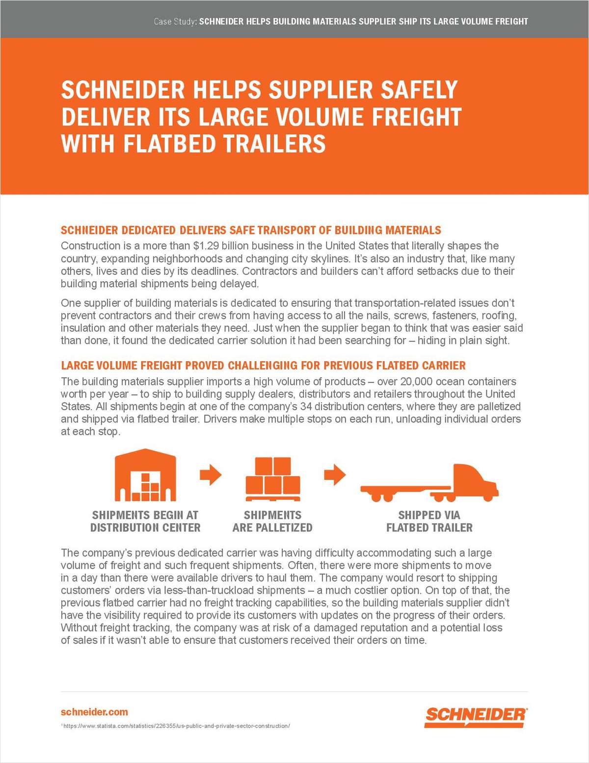 Safe Execution of Large Volume Flatbed Freight Delivered