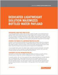 Dedicated Lightweight Solution Maximizes Bottled Water Payload