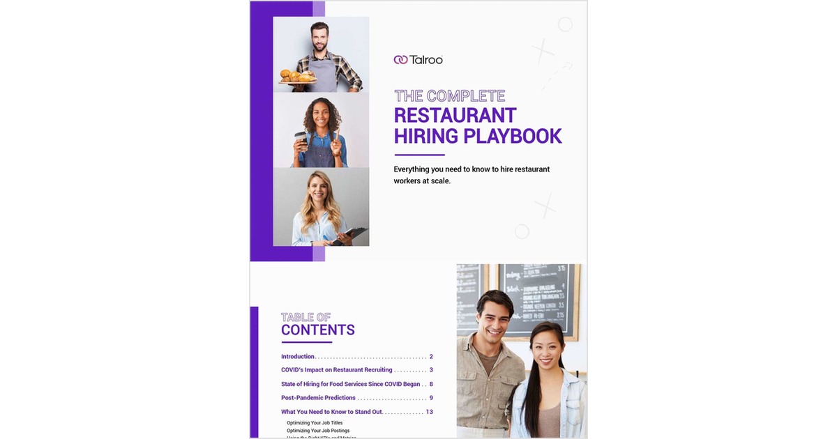 The Complete Restaurant Hiring Playbook