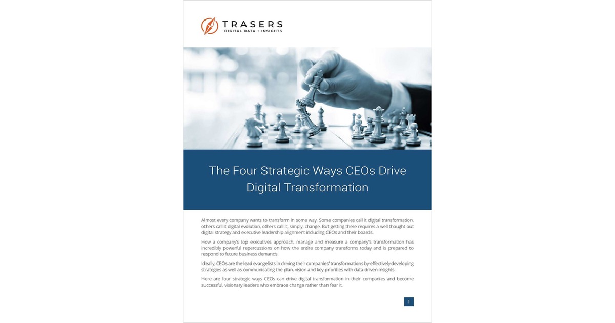 The Four Strategic Ways CEOs Drive Digital Transformation, Free Trasers ...