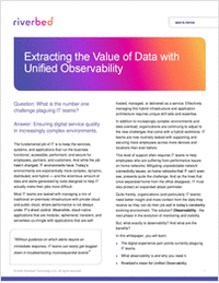 Extracting the True Value of Data with Unified Observability