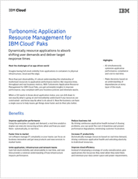 Turbonomic Application Resource Management for IBM Cloud® Paks