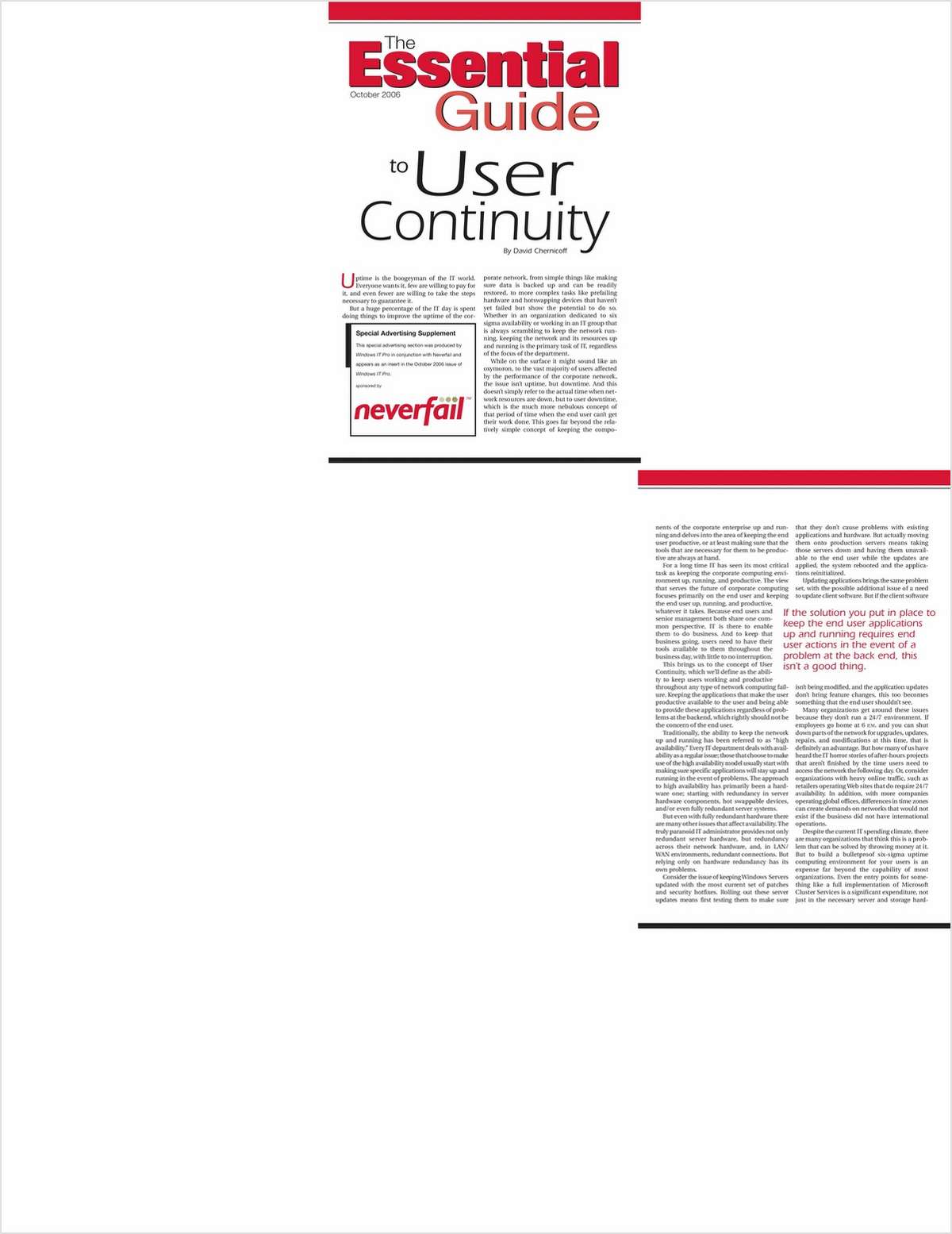 Essential Guide to User Continuity