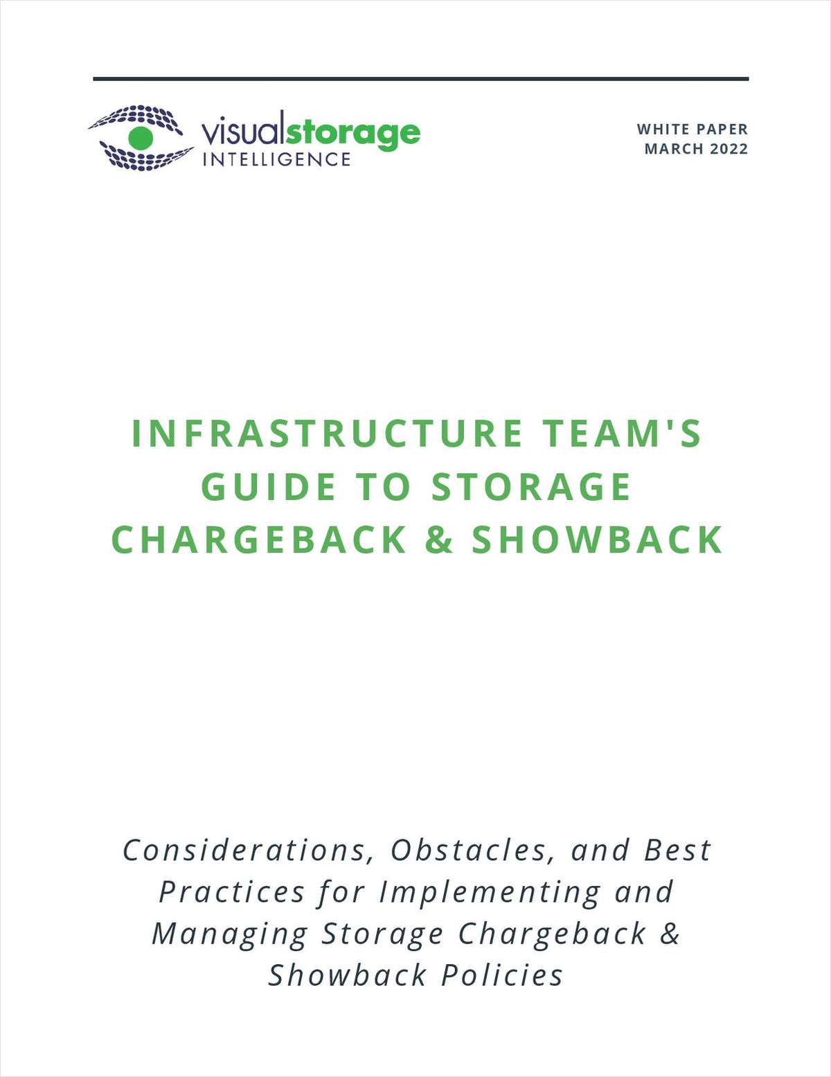 Infrastructure Team's Guide to Storage Chargeback & Showback
