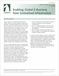 Enabling Global eBusiness from a Centralized Infrastructure