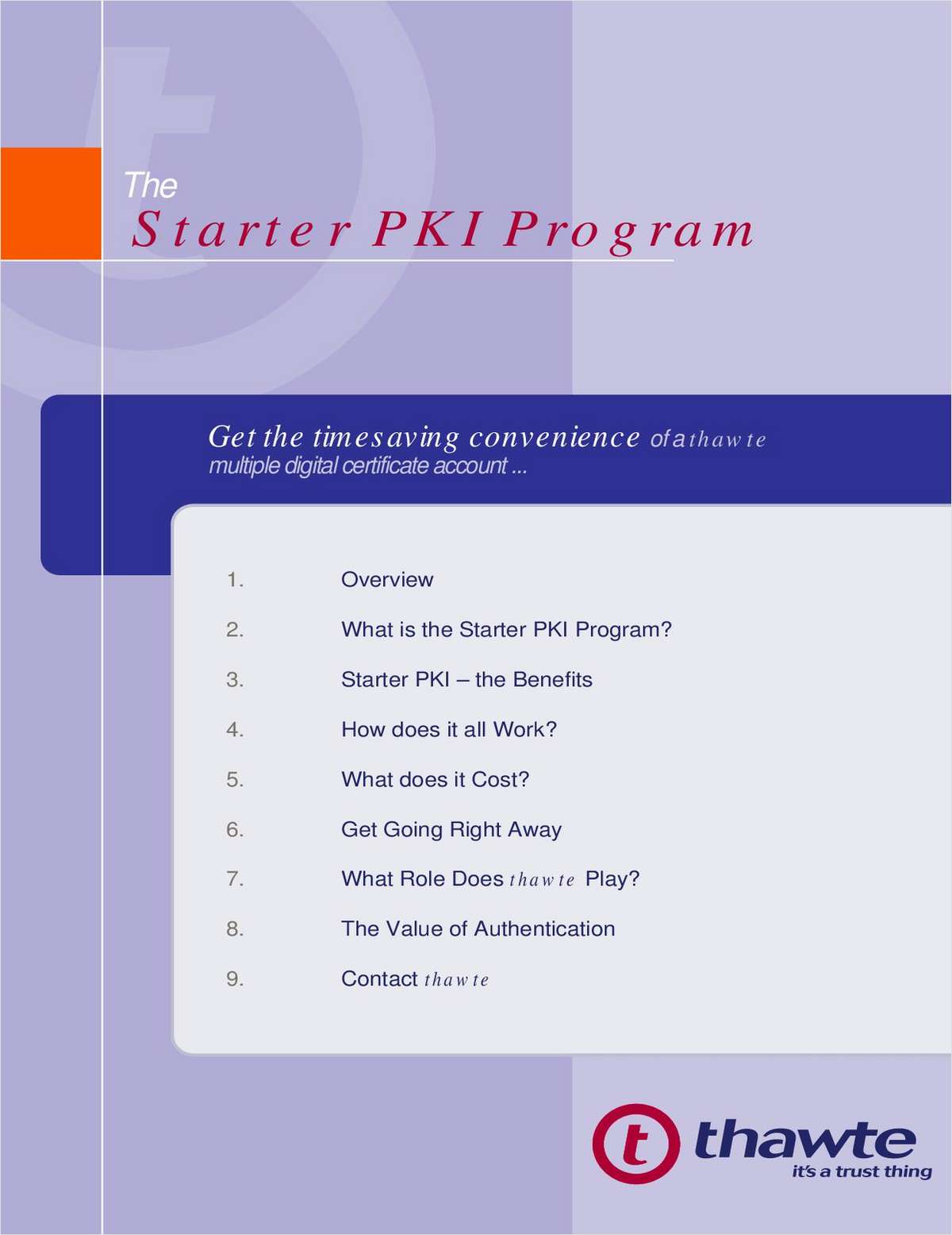 The Starter PKI Program