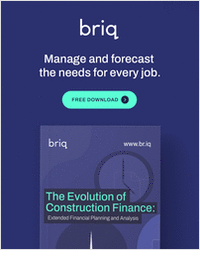 The Evolution of Construction Finance: Extended Financial Planning and Analysis