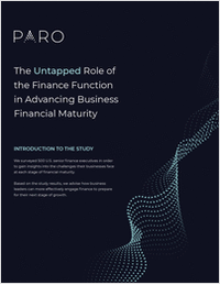 The Untapped Role of the Finance Function in Advancing Business Financial Maturity