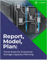 Report, Model, Plan: Three Rules for Enterprise Storage Capacity Planning