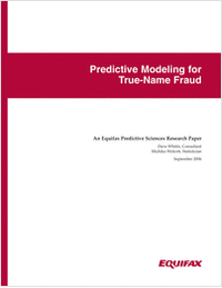 Predictive Modeling for True-Name Fraud