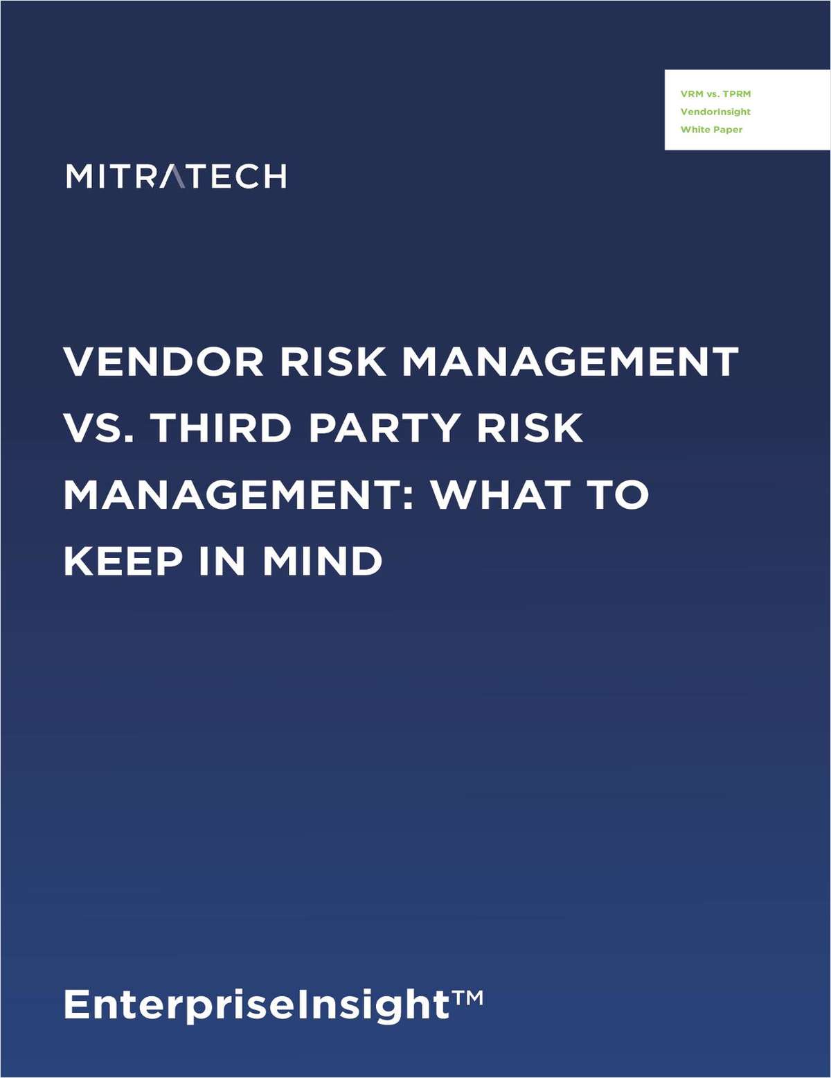 White Paper: Vendor Risk Management vs Third Party Risk Management