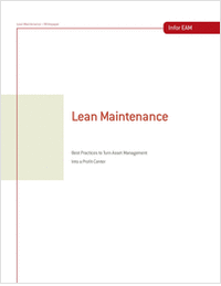 Lean Maintenance: Best Practices to Turn Asset Management Into a Profit-Center