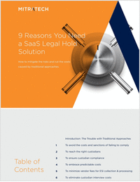 9 Reasons You Need a SaaS Legal Hold Solution