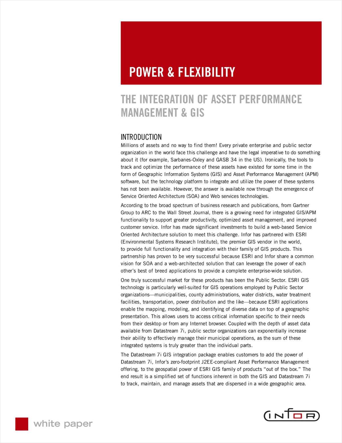 GIS and EAM/CMMS for the Public Sector: Join Power and Flexibility