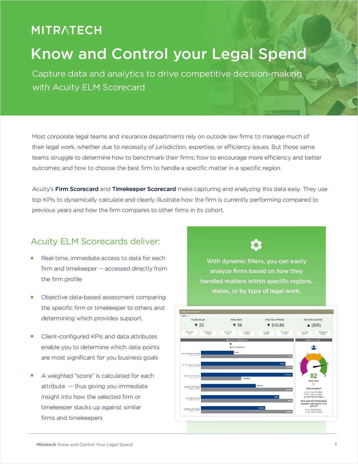 Acuity Scorecards: Know and Control your Legal Spend