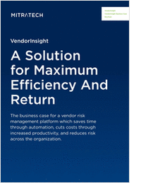 VendorInsight Brochure: A Solution for Maximum Efficiency and Return