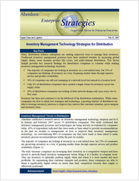 Inventory Management Technology Strategies for Distribution