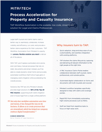 Legal Process Acceleration for Property and Casualty Insurance