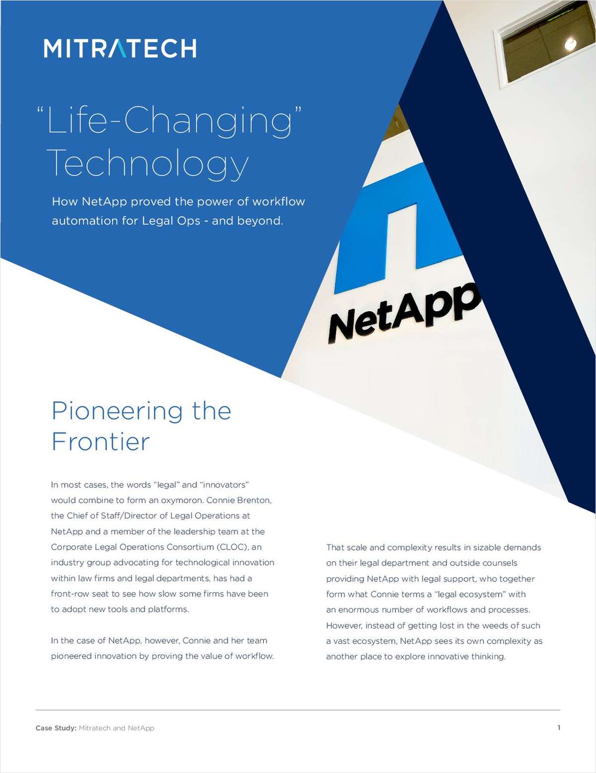 NetApp and TAP Workflow Automation Case Study