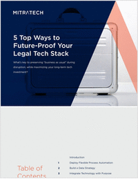 eBook: 5 Top Ways to Future-Proof Your Legal Tech Stack