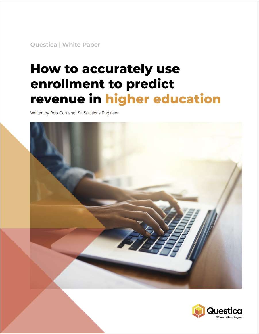 How to accurately use enrollment to predict revenue in higher education
