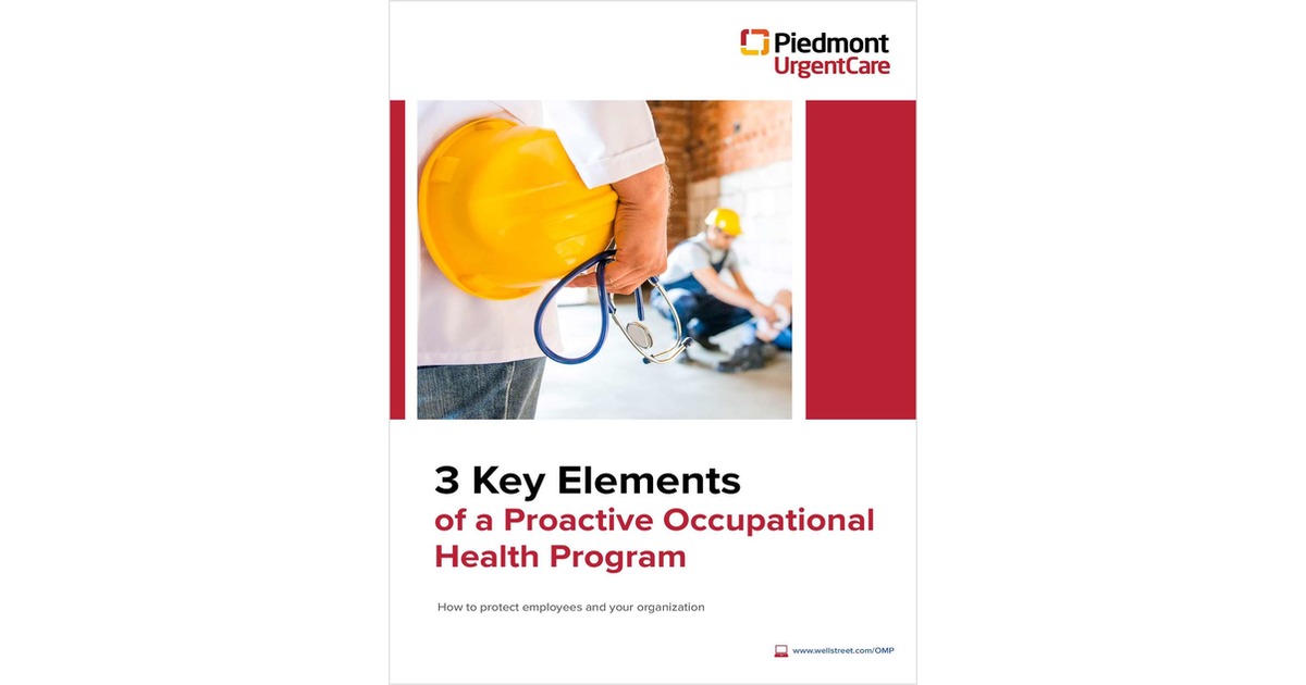 3 Key Elements of a Proactive Occupational Health Program