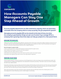 How Accounts Payable Managers Can Stay One Step Ahead of Growth