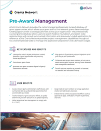 Achieve accelerated pre-award grants management with Grants Network