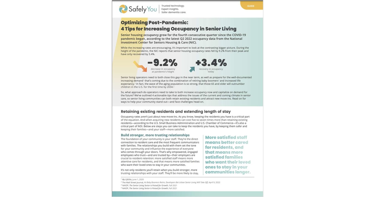 4 Ways to Accelerate Senior Living Occupancy Rate Post-Pandemic