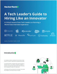 A Tech Leader's Guide to Hiring Like and Innovator