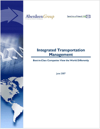 Integrated Transportation Management: Best-in-Class Companies View the World Differently