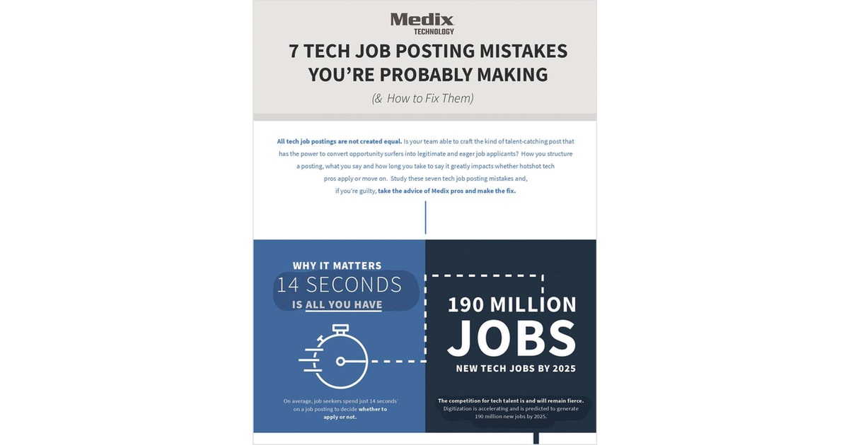 7 Tech Job Posting Mistakes You're Probably Making and How to Fix Them