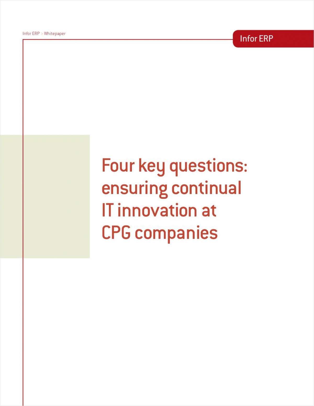 How to Ensure Continual IT Innovation: 4 Key Questions You Need to Ask