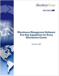 Warehouse Management Software: Five Key Capabilities for Every Distribution Center