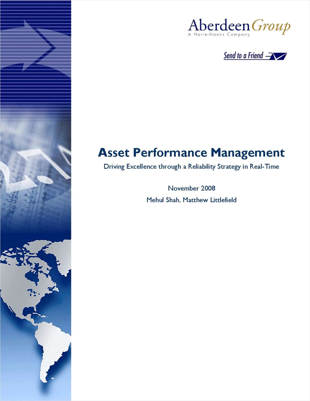 Asset Performance Management: Driving Excellence through a Reliability Strategy in Real-Time