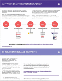 Discover the Benefits of Partnering with Extreme Networks