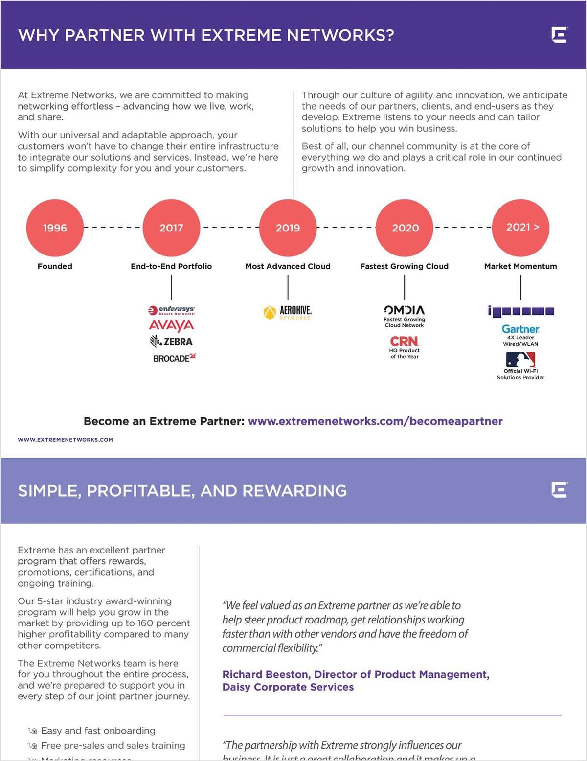 Discover the Benefits of Partnering with Extreme Networks