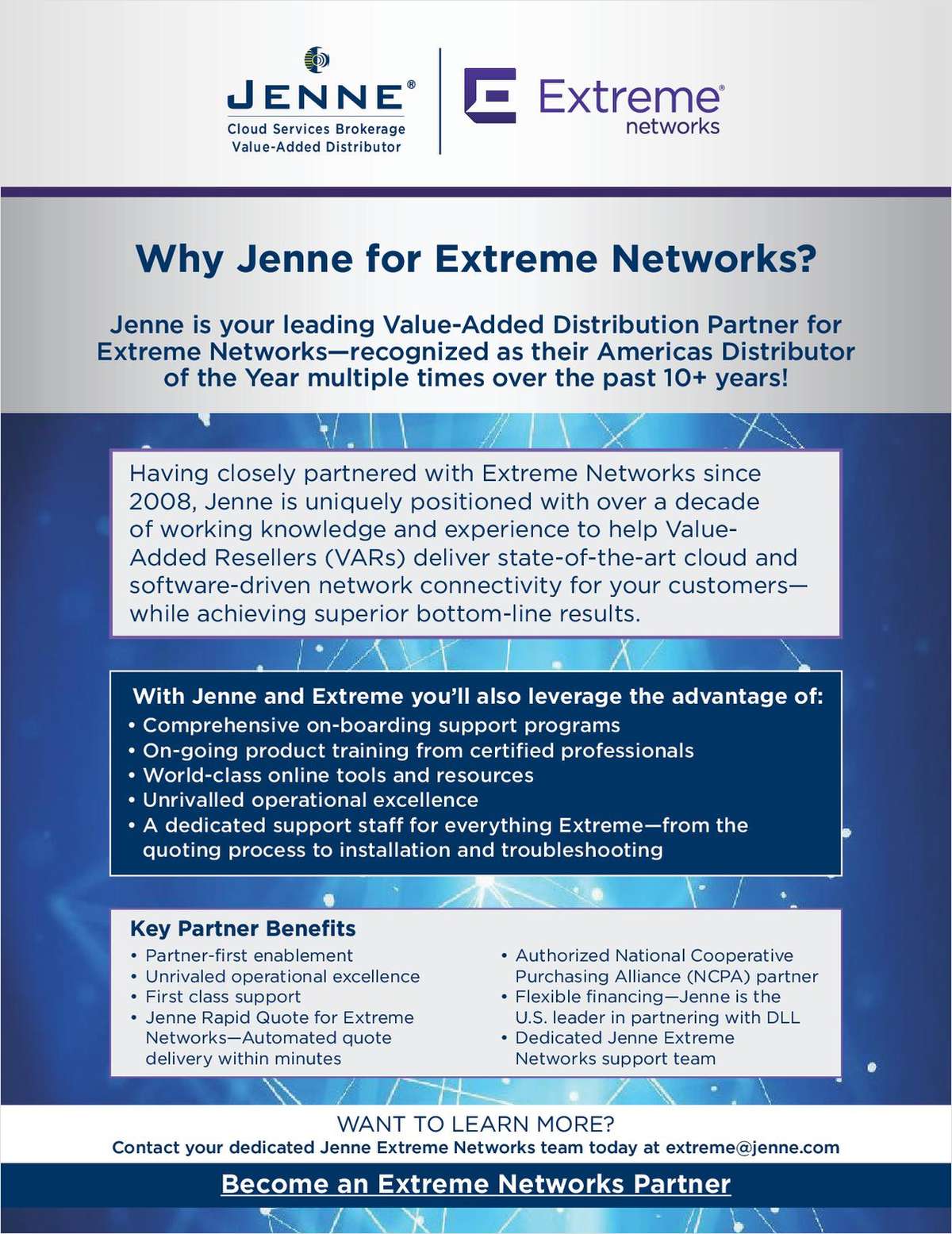 Now you can become a channel partner with Extreme Networks