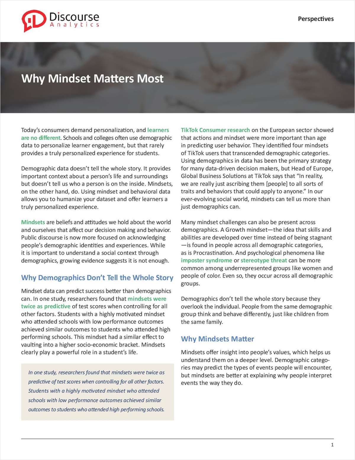 Why Mindset Matters Most