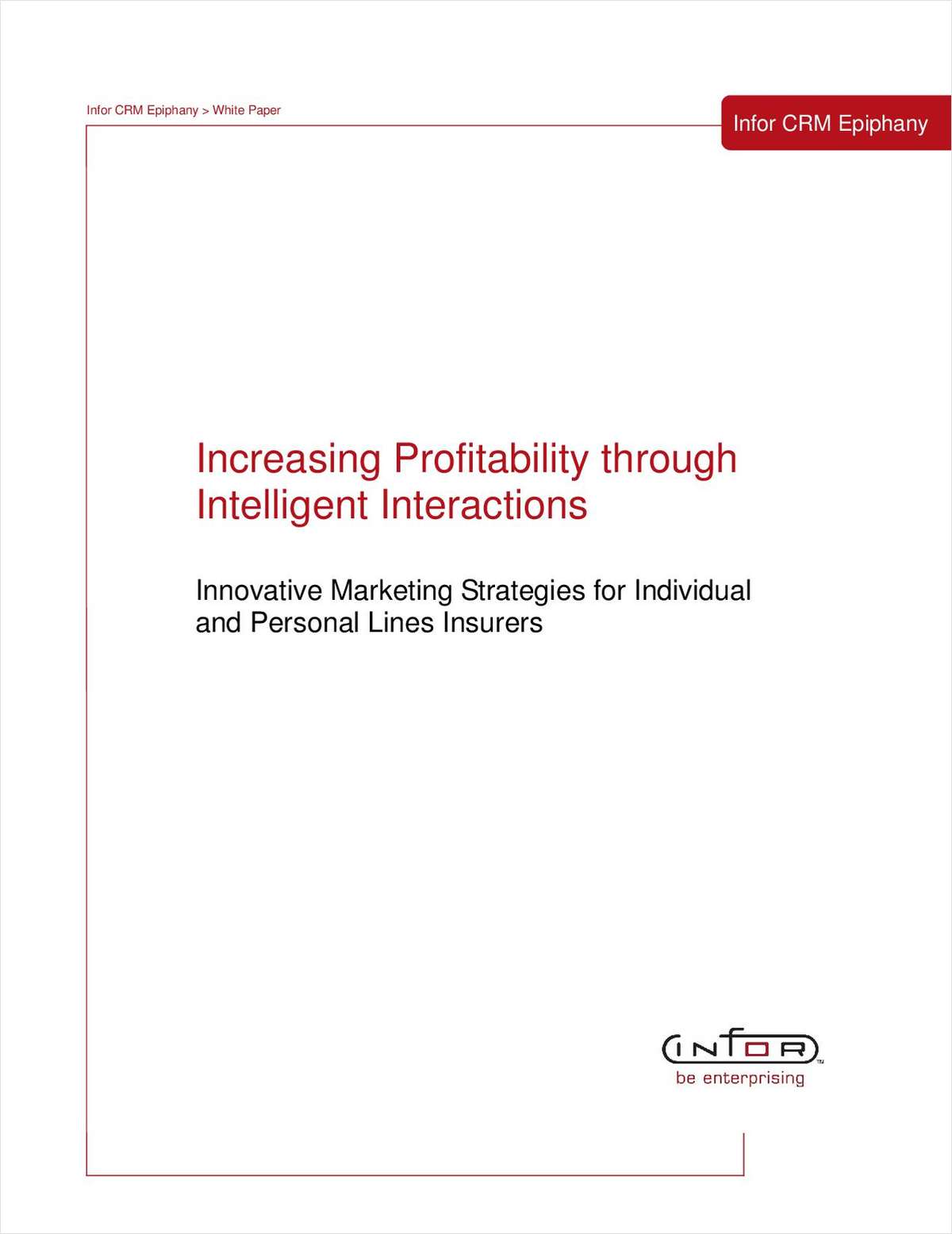 Innovative Marketing Strategies for Individual and Personal Lines Insurers
