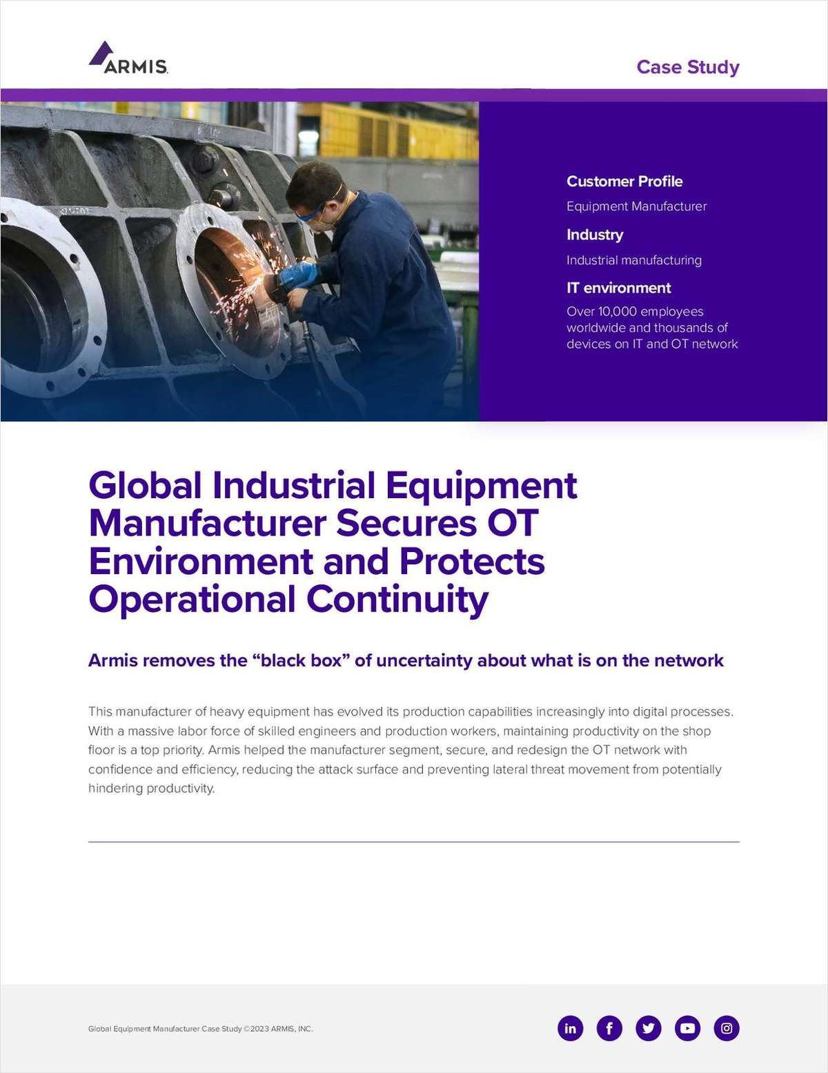 Global Industrial Equipment Manufacturer Secures OT Environment and Protects Operational Continuity