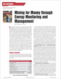 Mining for Money Through Energy Monitoring