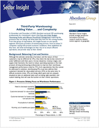 Third-Party Warehousing: Adding Value and Complexity