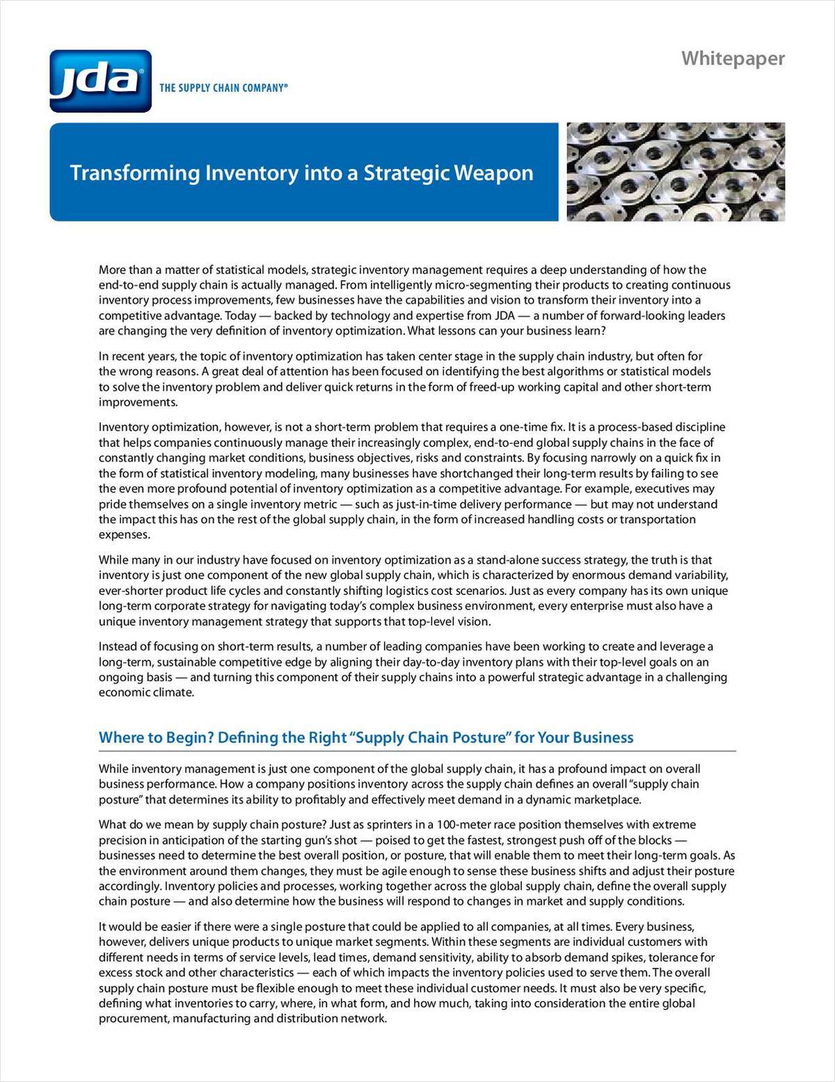 Transform Inventory into a Strategic Weapon
