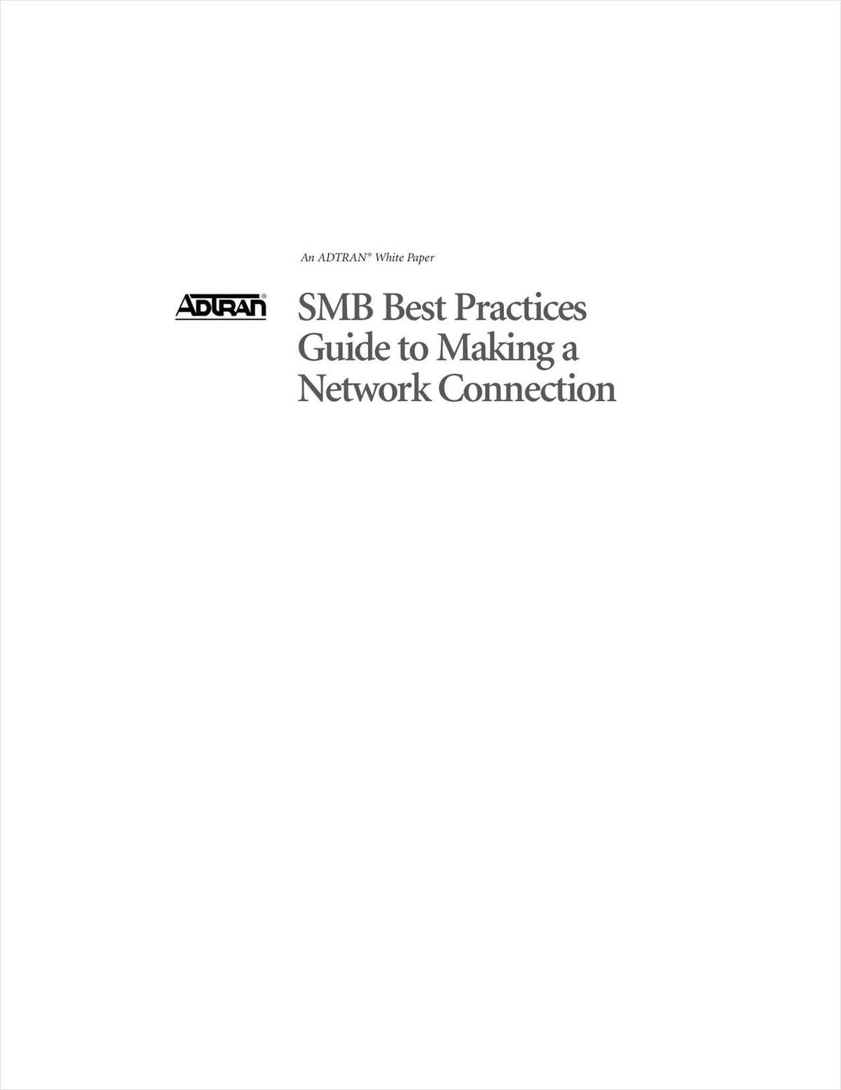 SMB Best Practices Guide to Making a Network Connection