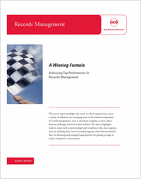 A Winning Formula: Achieving Top Performance In Records Management