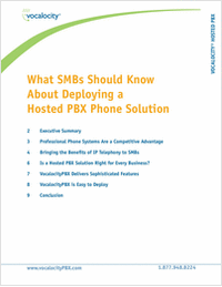 What SMBs Should Know about Deploying a Hosted PBX Phone Solution