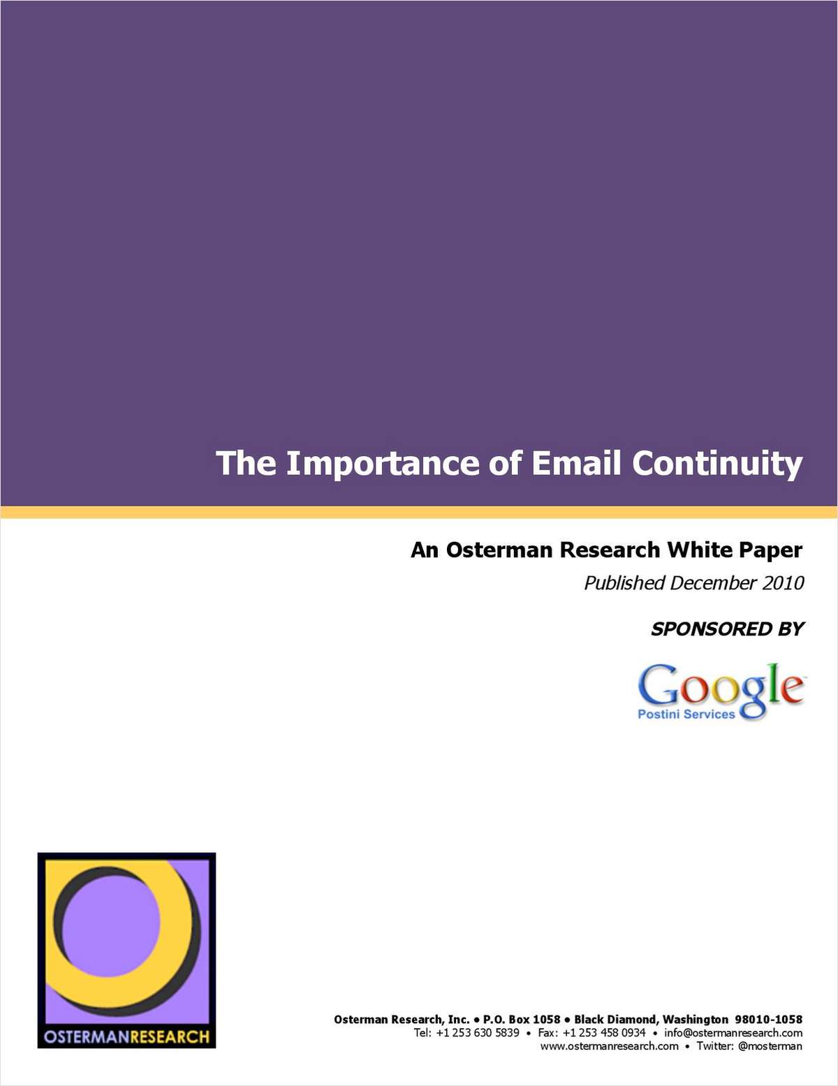 The Importance of Email Continuity