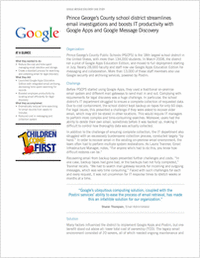 Prince George's County Public Schools Goes Google with Apps and Message Discovery