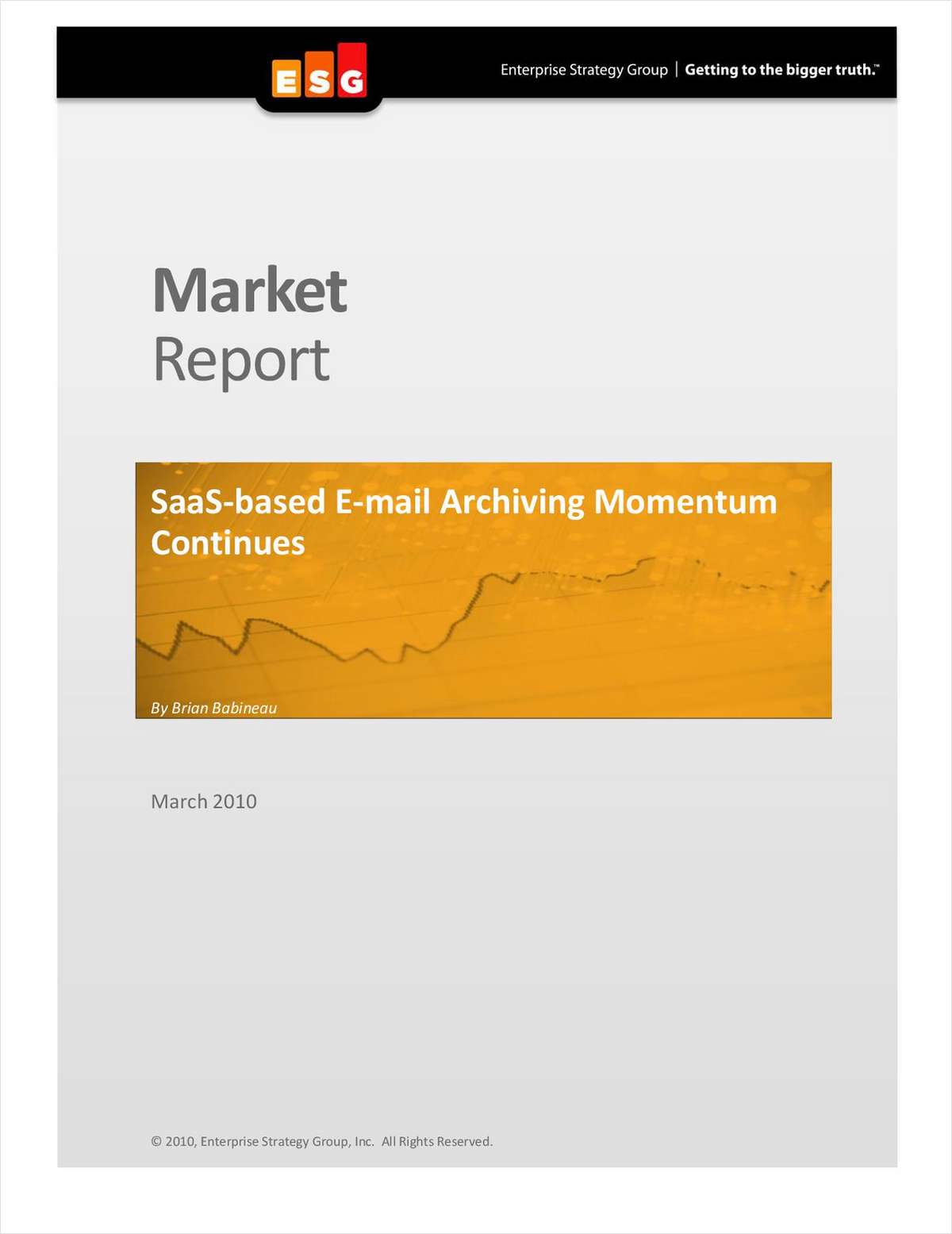 Enterprise Strategy Group Report on SaaS Archiving